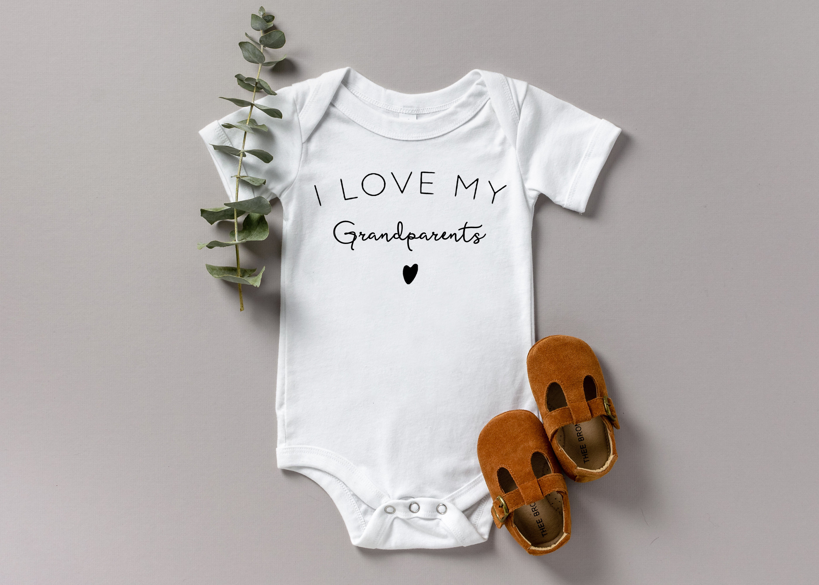 Grandpa and Grandma Baby Onesie Cute I Love My Grandma and Grandpa Onesie Custom Grandpa Grandma Shirt