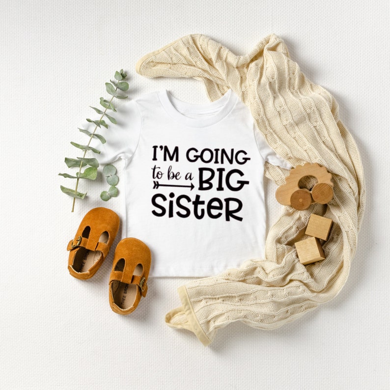pregnancy reveal I/'m going to be a big sister t shirt baby announcement big sister announcement Big Sister Shirt sibling shirts