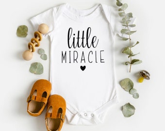 Little Miracle Onesies® | IVF Baby Onesies® | In Vitro Fertilisation Onesies® | IVF Pregnancy Announcement | Cute IVF Baby Onesies