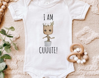 I Am Cuuute Onesie® - Groot Baby Clothes - Baby Shower Gift - Unisex Baby Bodysuit- Baby Onesie Funny, new baby gift, baby gift