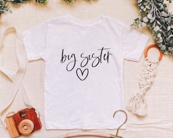 Big sister t -shirt ,Big Sister Shirt , gender reveal, sibling shirts, pregnancy reveal, big sister announcement, baby announcement