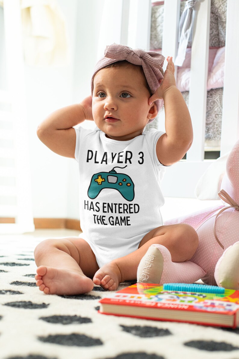 Player 3 Has Entered the Game Onesie® Funny Baby Clothes Etsy