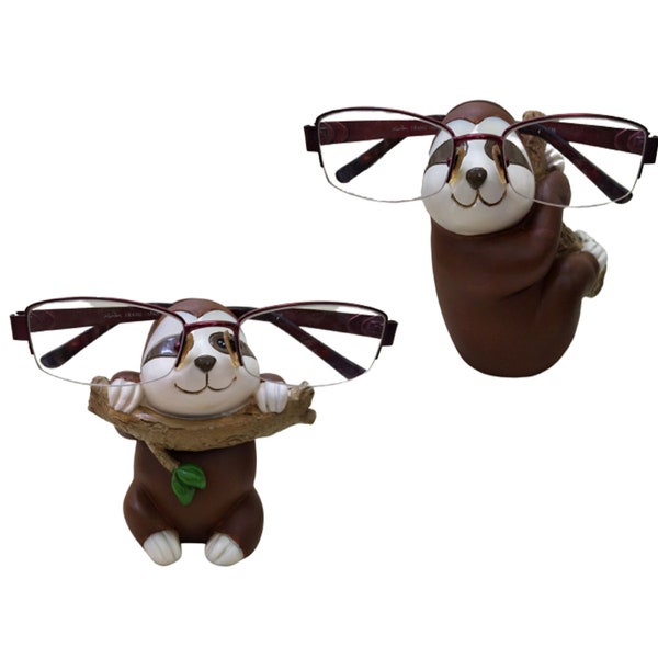 Sloth Novelty Glasses or Spectacles Holder / Stand  for Adults Or Kids -  2 Choices Front Or Side View