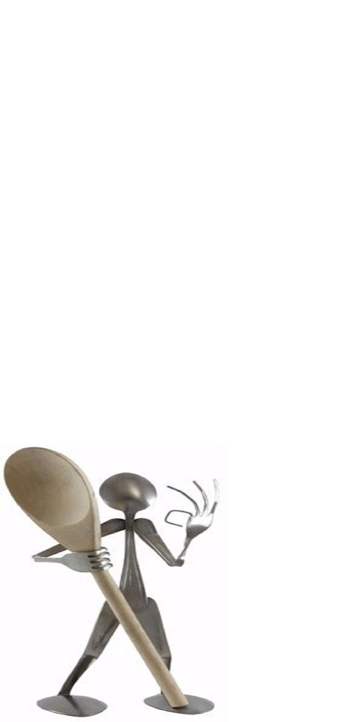 Novelty Figurine Spoon Man With Wooden Spoon Quirky Kitchen Etsy