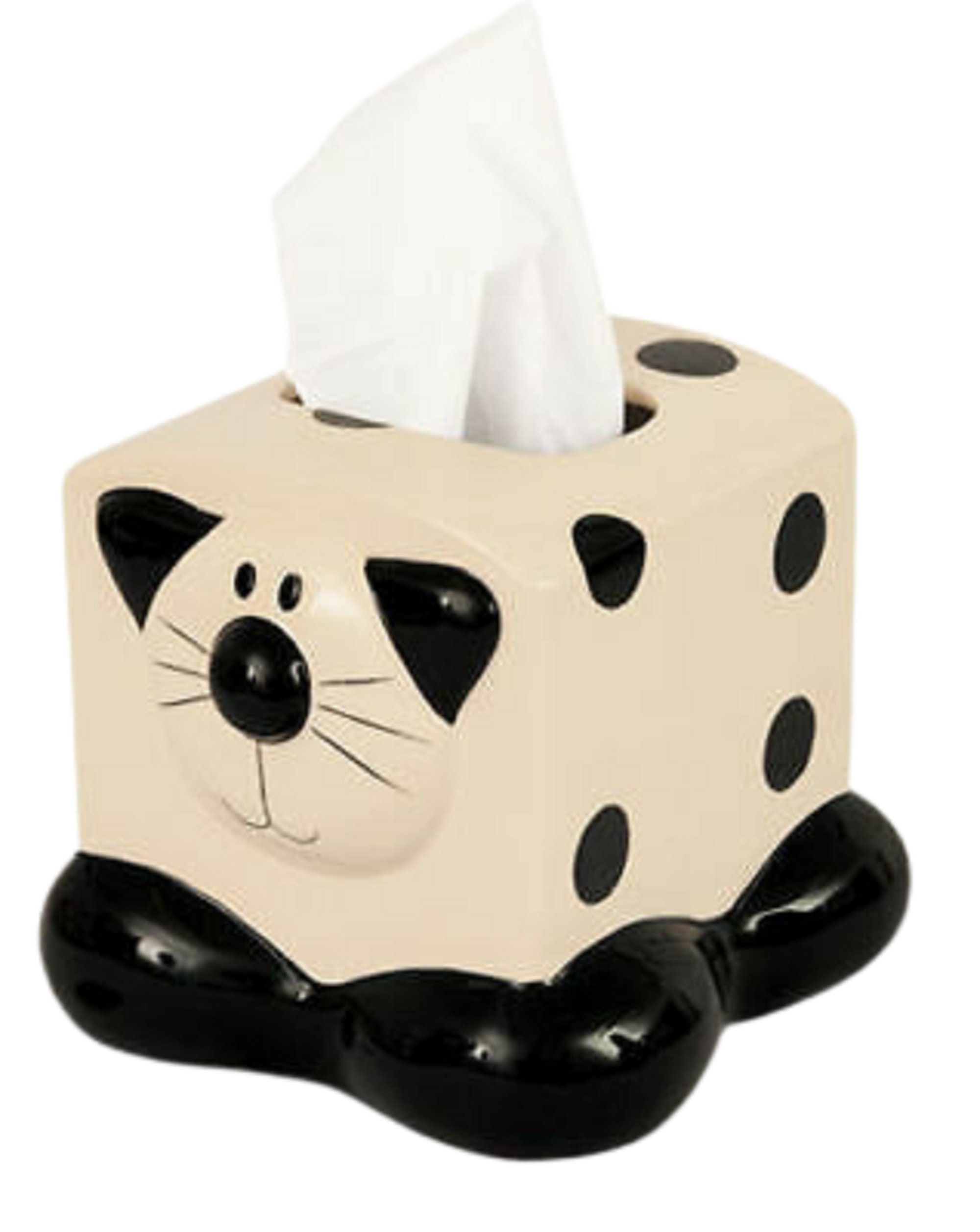 Cat Tissue Box Cover Holder Tissues Dispenser Box Ceramic Etsy
