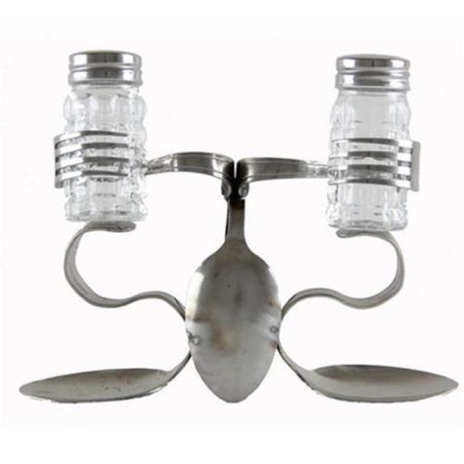 Salt & Pepper Holder Cruet Set Spoon Forked Up Art Novelty Etsy