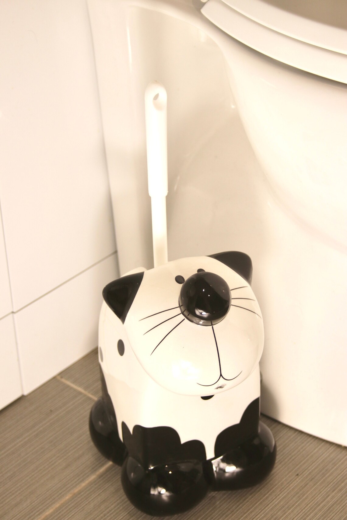 Ceramic Cat Toilet Brush Holder for Bathroom or WC Cream & Etsy
