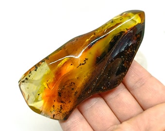 Large Baltic Amber Stone, Genuine Gemstone, Collector Piece (70gr)