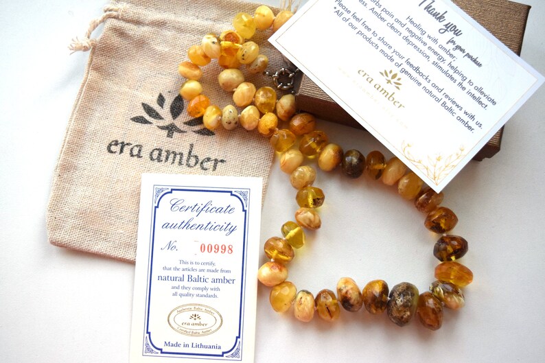 Butterscotch Amber Necklace,Natural Baltic Amber Healing Amber,Amber Gift,Hand-carved Yellow Amber Woman Necklace Gemstone Jewelry,50gr