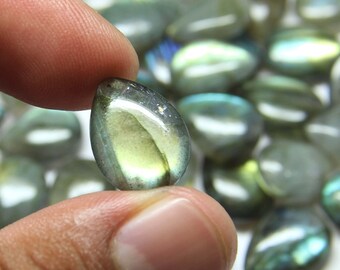 Best For Silver 100/%Natural Labradorite Cabochon Gemstone Handmade Smooth 3 Pieces Labradorite Gemstone Mix Shape Size- 31x16x9 MM 48 Cts