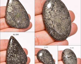 beautiful cabochon loose gemstone wholesale shop ZZ-3352 Marcasite Agate 35x25x4mm,46cts Marcasite Agate