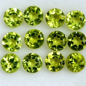 9 x 9 mm peridoot gefacetteerde ronde edelsteen veel losse peridoot veel geboortesteen augustus gefacetteerde ronde peridoot edelsteen-sieraden soepele edelsteen