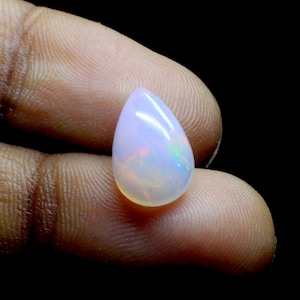 2.15 CT Natural Ethiopian Welo Opal-Fire Opal-Handmade Opal-October Birthstone-Loose Opal Cabochon-Fire Opal-Big opal-Pear Opal-13x9MM