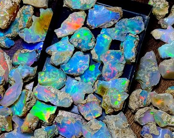 Dry Opal Rough Lot Cut Grade  Opal Rough Lot Ethiopian Welo Opal Raw crystal Suitable For Cutting And Making Jewelry Dry Opal Raw Gemstone