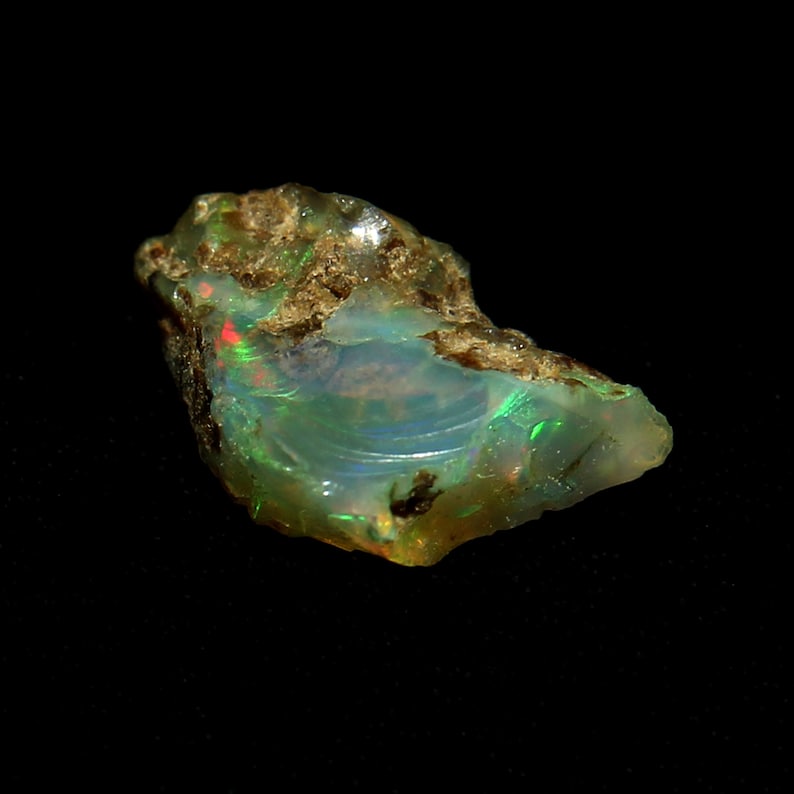 Natural Raw Fire Opal-14x11 MM AAA Natural Ethiopian Multi | Etsy