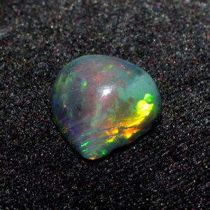 12x16 mm Opal-Natural Black Ethiopian Opal-11.45 Carat-Black Opal-Welo Fire Opal-October Birthstone-Opal Stone-Opal Cabochon-Loose Fire Opal