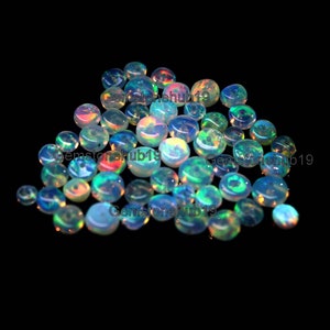 Natural Ethiopian Opal Beads/10 Pieces Lot/Welo Opal Beads/Roundel Beads/5 mm Fire Loose Opal Beads/Center Drilled Beads/Opal Crystal Beads