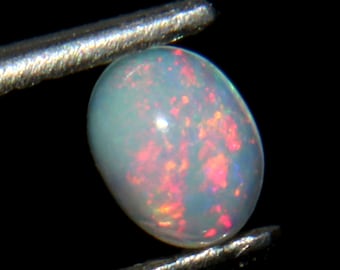 Geboortesteen oktober - 4 x 5 mm opaal cabochon-natuurlijke opaal-Ethiopische opaal-losse opaal-edelsteen voor sieraden-multi vuuropaal-gekalibreerd vuuropaal