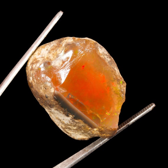 102.55 Ct Raw Fire Opal raw Opal Lot 36x28 MM Natural Ethiopian