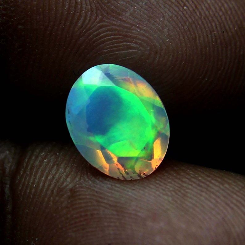 10x12 MM Natural Faceted Oval Gemstone-Loose Faceted Oval-Oval Cut Loose Opal Gemstone-Fire Opal Cut-Calibrated Opal-October Birthstone