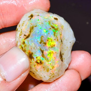 Opal Rough, Ethiopian Opal Raw, Crystal Opal Rough, Big Opal Rough, Fire Opal Rough, Natural Loose Opal Welo Fire Oil Opal Rough, 98 CTS