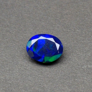 8 x 10 mm opale noire d&#39;Éthiopie naturelle - opale ovale de feu multiple Pierres précieuses-opale à facettes-opale de feu-opale à facettes lâche-opale pierres précieuses-opale d&#39;Éthiopie