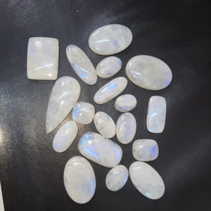 Rainbow Moonstone Cabochon Gemstone Lot,Natural Moonstone Loose Mix Shape Gemstone,Jewelry making Handmade Stone,Wholesale Rainbow Moonstone