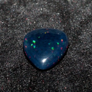 5.90 Carat-Natural Black Ethiopian Opal-Black Opal-Welo Fire Opal-14x19 mm Opal-October Birthstone-Opal Stone-Opal Cabochon-Loose Fire Opal