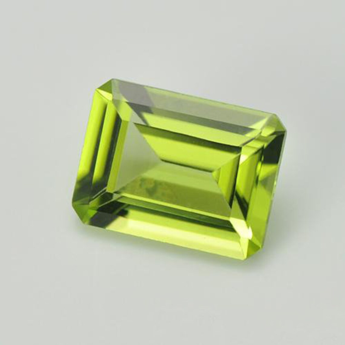 6x8 mm Natural Peridot Faceted Octagon Gemstone LotLoose Etsy