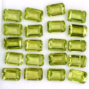 10x14 mm Green Peridot Faceted Octagon Gemstone Lot-Loose Peridot Lot-August Birthstone-Faceted Octagon Gemstone-Jewelry Supple Gemstone