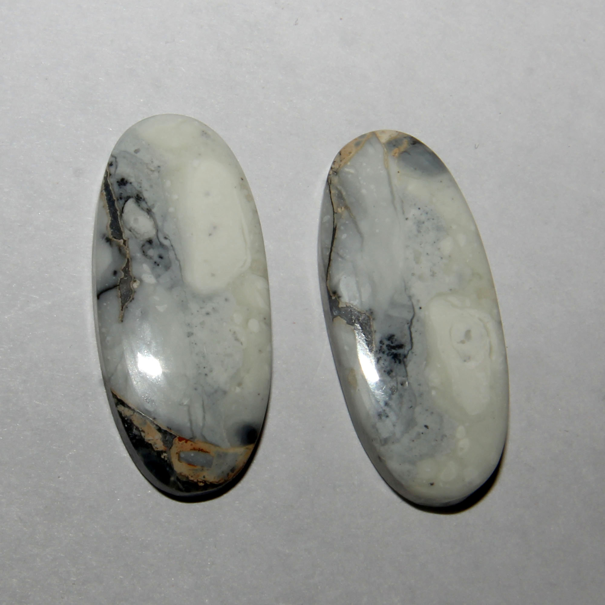 30x13 Mm Natural Black & White Agate Gemstoneagate Black Etsy