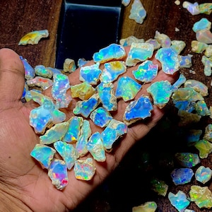 Dry Opal Rough Lot AAA Grade 20 Pieces Lot Large Size Ethiopian Welo Opal Raw Suitable For Cutting And Making Jewelry Dry Opal Raw Gemstone