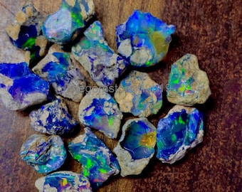 black opal rough lot, Ethiopian opal gemstone, Natural fire opal rough, fire opal rough 10 Pieces lot for making jewelry A+ cut grade rough