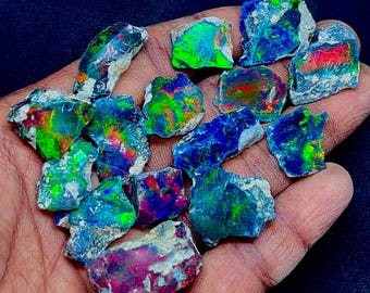 Black opal rough,Natural Ethiopian Fire Opal Rough-Excellent Fire Opal-Welo Raw Fire Opal-Raw Opal Lot-25 CTS Opal Rough Lot-Jewelry Making