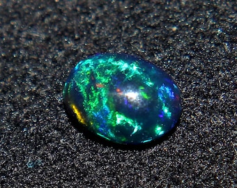Natural Black Ethiopian Fire opal-6x4 mm Black Opal-Black Opal-Welo fire opal-October birthstone-Opal Stone-Opal Cabochon-Loose Opal Stone