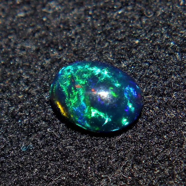 Natural Black Ethiopian Fire opal-6x4 mm Black Opal-Black Opal-Welo fire opal-October birthstone-Opal Stone-Opal Cabochon-Loose Opal Stone