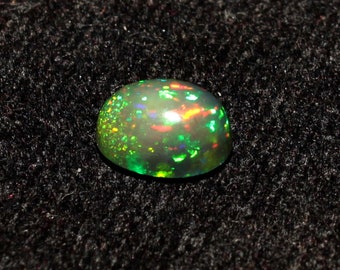 Natural Opal-Black Opal-Welo Fire Opal-Loose Opal-Opal Gemstone-Natural Gemstone-Multi Color Opal-October birthstone 7x5 MM  - 1.20 Carat