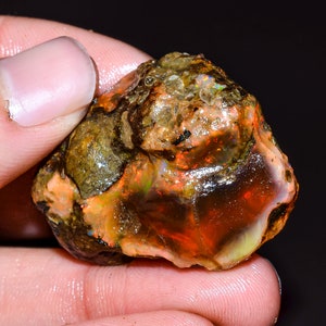 Ethiopian Opal Rough, Crystal Opal Rough, Big Opal Raw Opal Rough , Fire Opal Rough, Natural Loose Opal Welo Fire Oil Opal Rough, 70 CTS