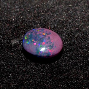 14x16 mm Opal-Natural Black Ethiopian Opal-11.35 Carat-Black Opal-Welo Fire Opal-October Birthstone-Opal Stone-Opal Cabochon-Loose Fire Opal