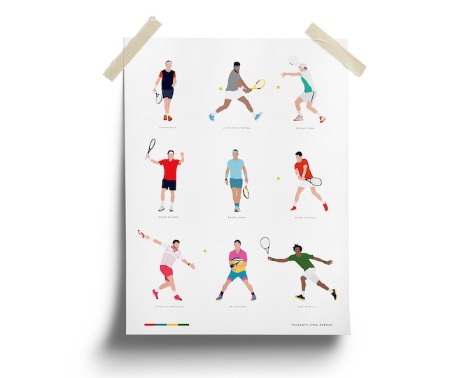 Roland Garros - Tennis. Poster, Print