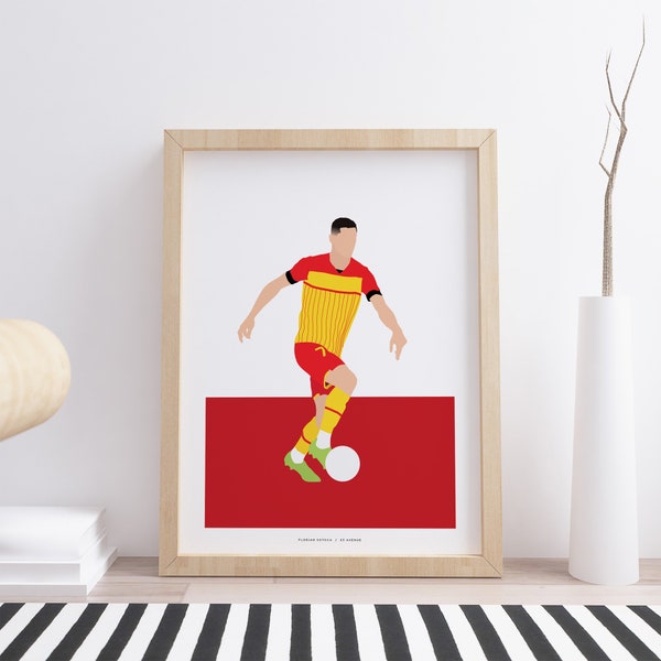 Florian Sotoca - RC Lens - Football. Affiche, Poster, Impression