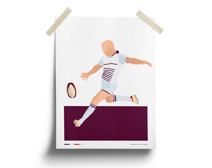 Maxime LUCU - UBB Union Bordeaux Bègles - Rugby. Poster, Print
