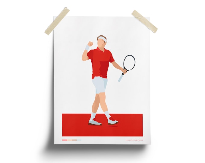Roger Federer - Tennis. Poster, Print