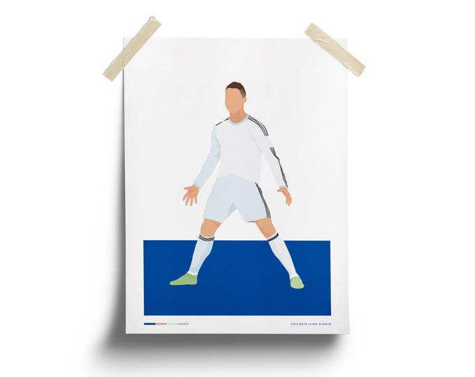 Cristiano RONALDO CR7 - Real Madrid - Football. Poster, Poster, Print