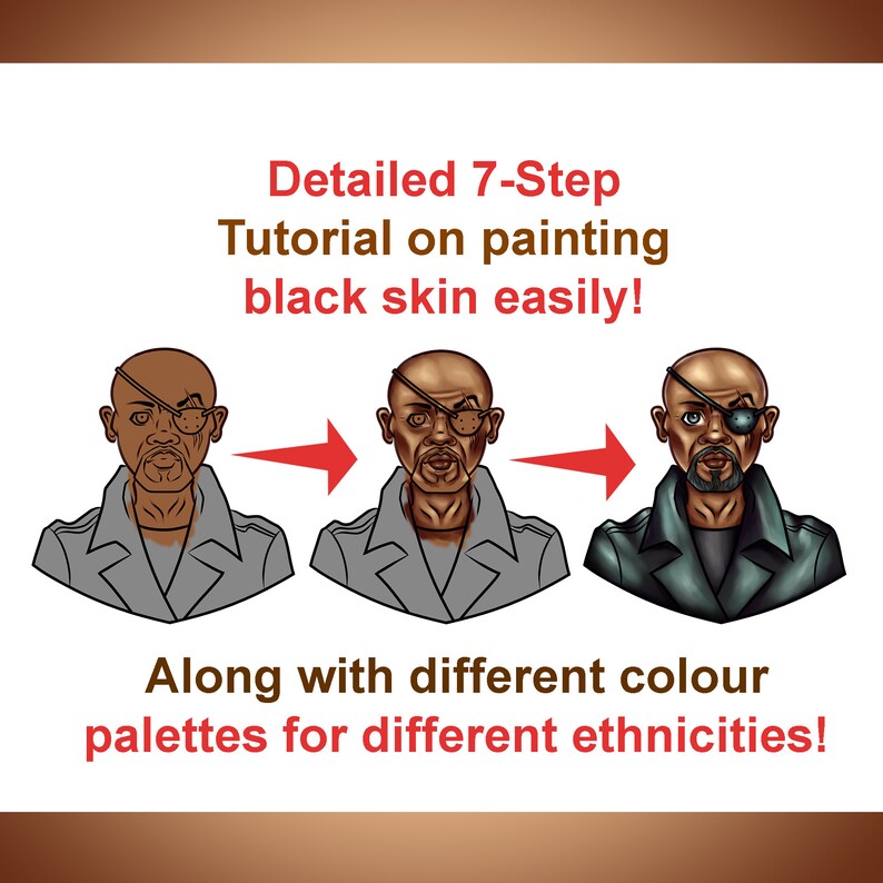 Skin Shading Tutorial 1 HD Colouring Page. for Digital Etsy