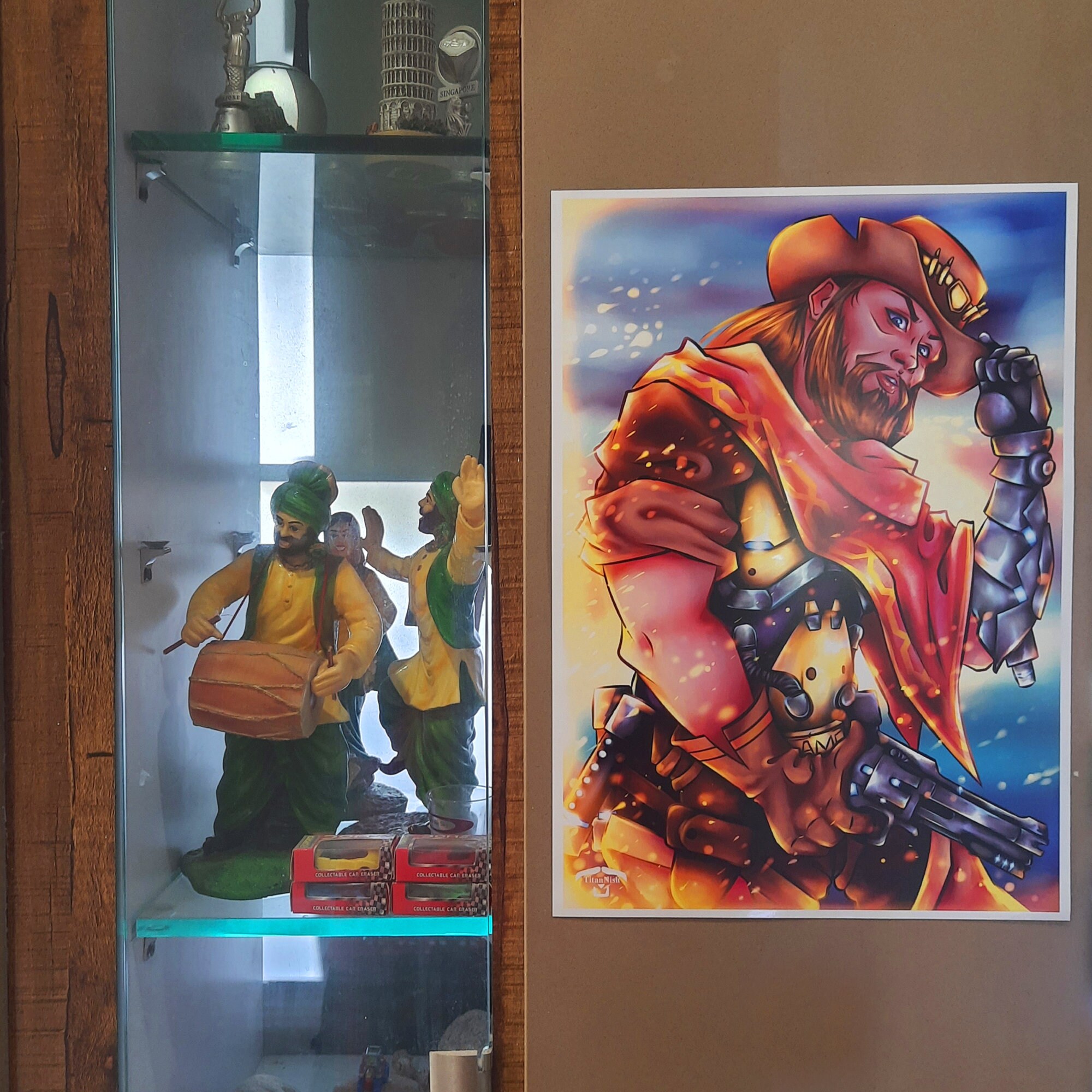 Prints Art &amp; Collectibles Overwatch McCree A3 size Poster Colourful ...
