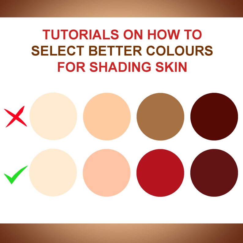 Skin Shading Tutorial 1 HD Colouring Page. for Digital Etsy