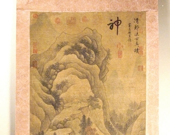 Chinese landscape scroll