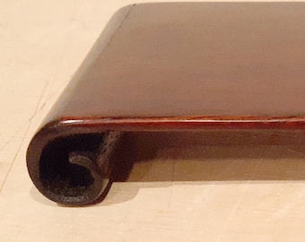 3 1/2"  Chinese hongmu curved returns rectangular stand
