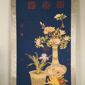 Chinese still life scroll